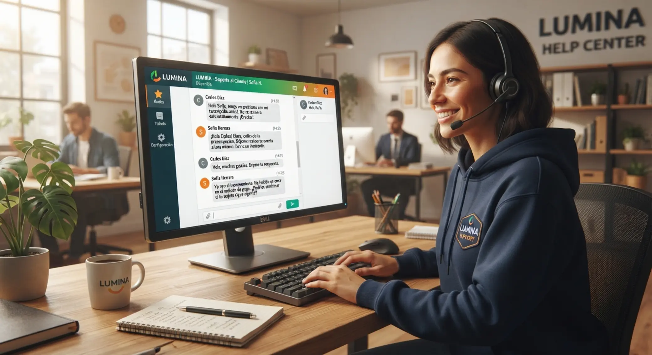 Interfaz de chat de soporte Betano con conversación entre usuario y agente