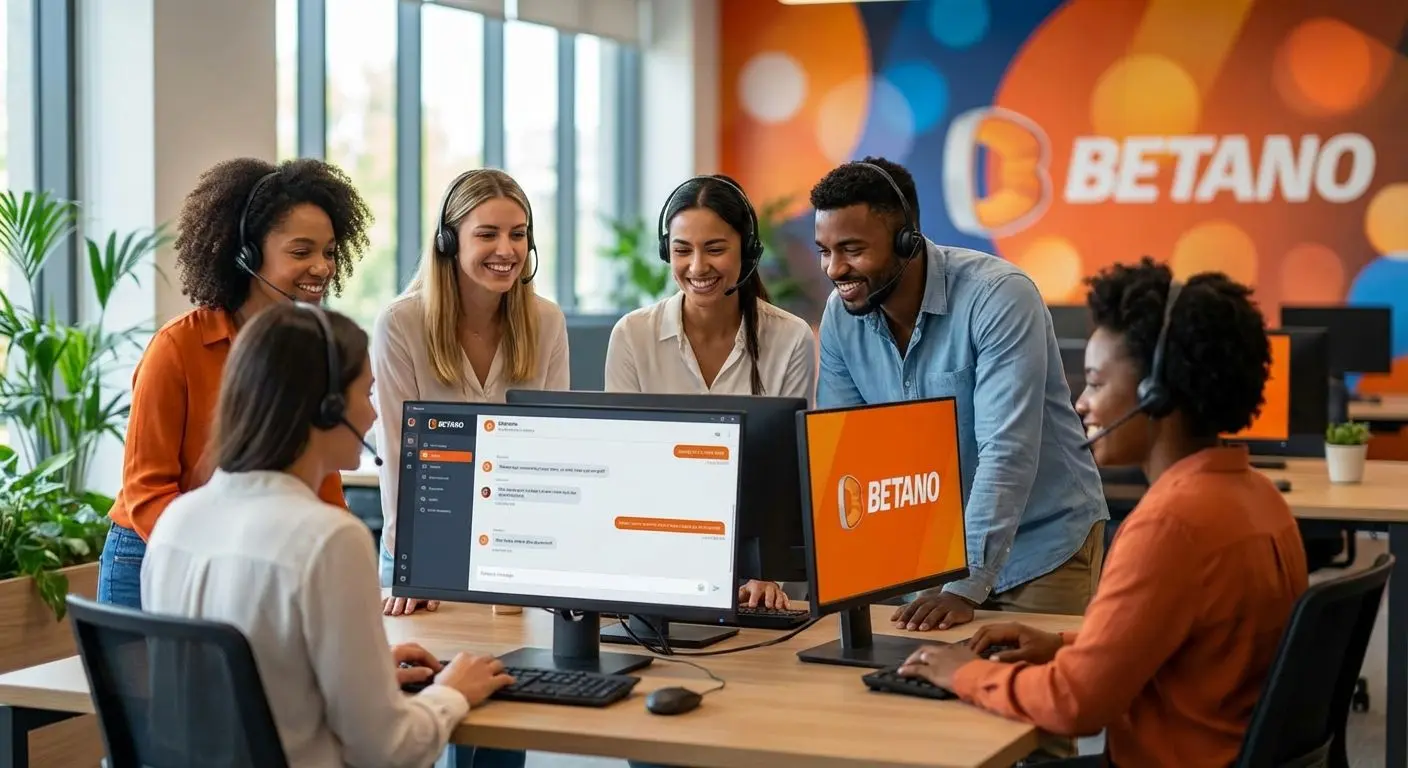 Equipo de atención al cliente de Betano Argentina asistiendo a usuarios en vivo