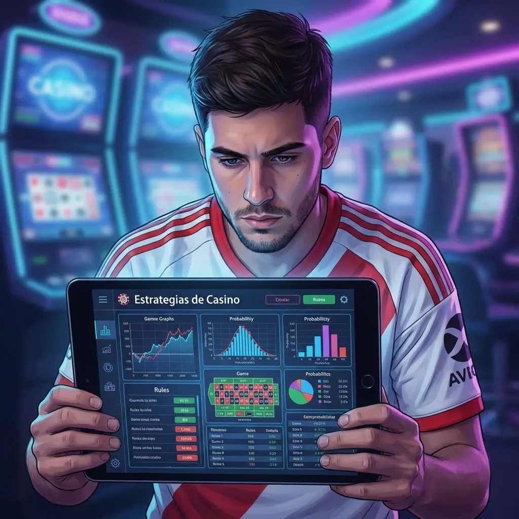 Jugador revisando reglas y estrategias de torneo en Betano Casino desde una tablet.