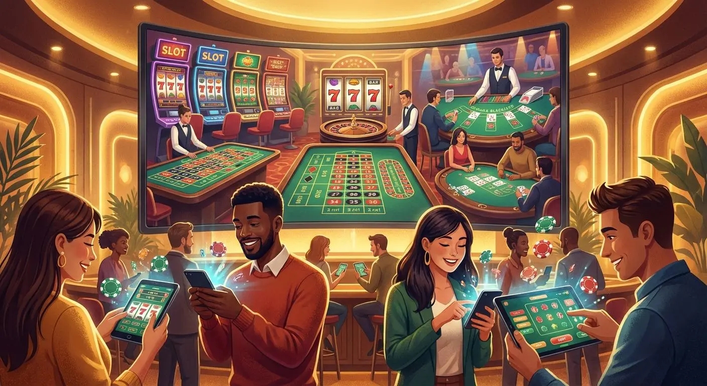 Vista digital de juegos de tragamonedas y mesa en Betano Casino Caba online desde móvil.