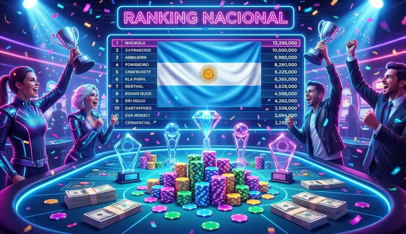 Premios principales de un torneo Betano Casino en Argentina; fichas, trofeos y sobres de dinero.