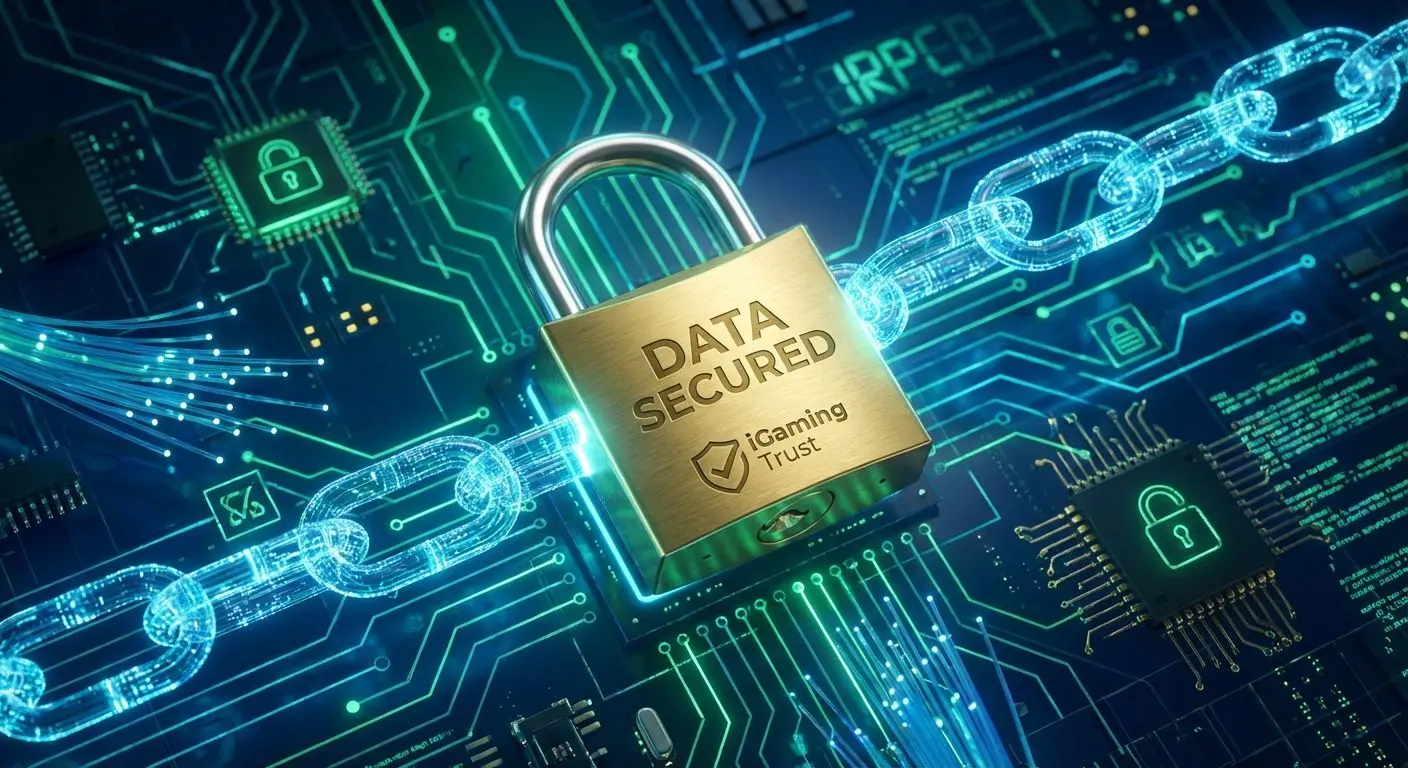 Candado digital simbolizando el cifrado y protección de datos en Betano.