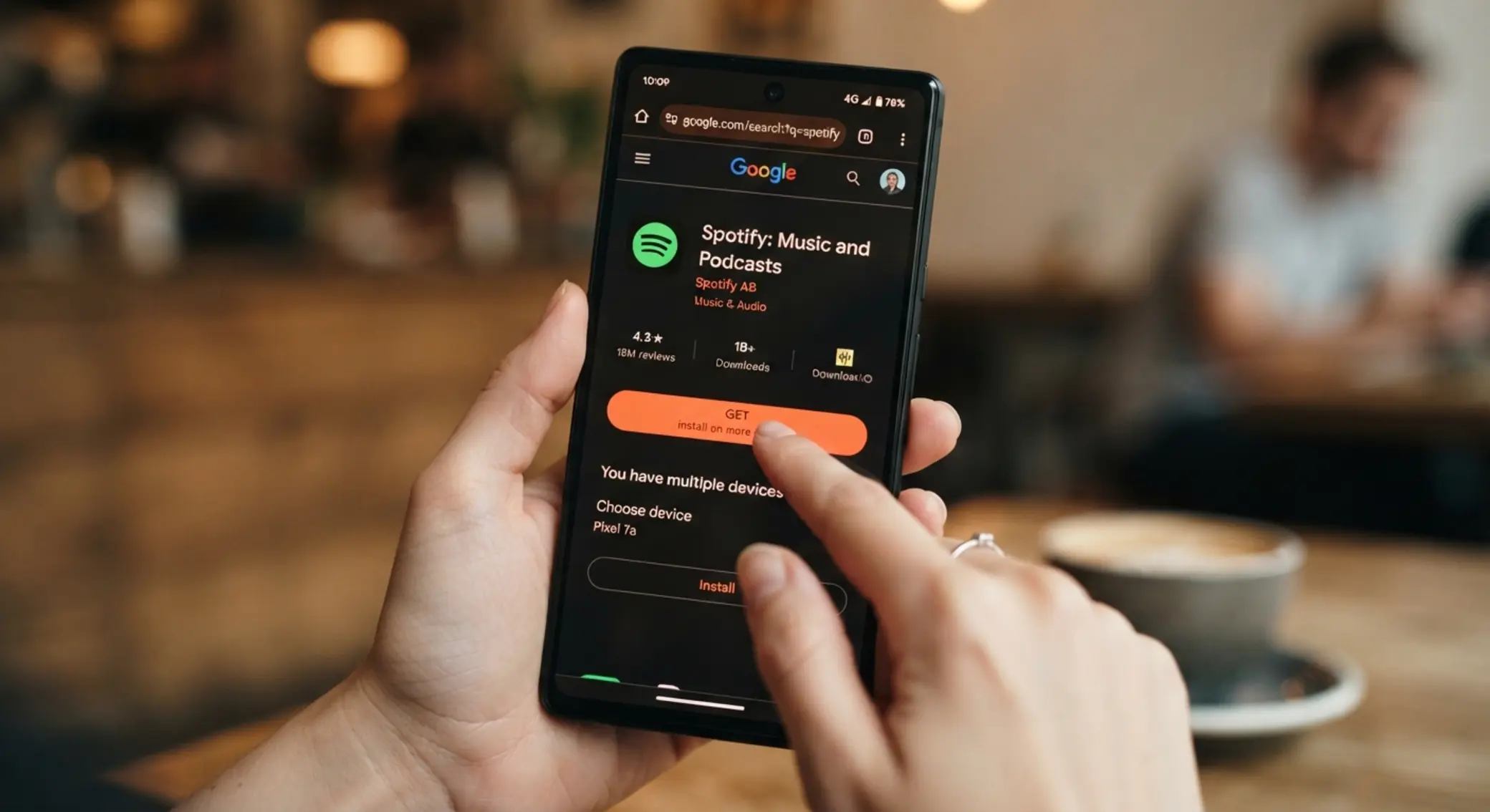 Pantalla Android con sección de descarga de Betano APK