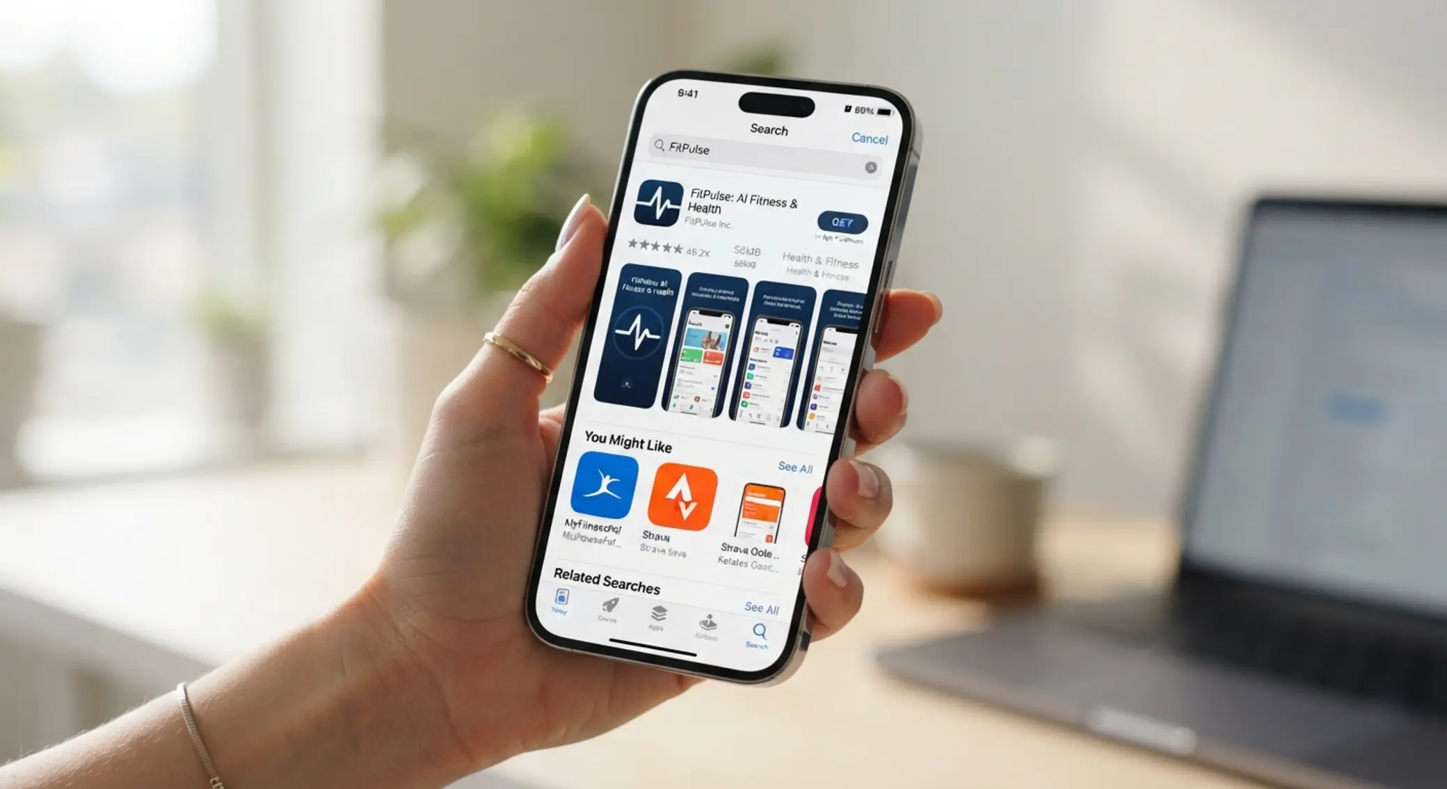 iPhone mostrando la búsqueda de la app Betano en App Store