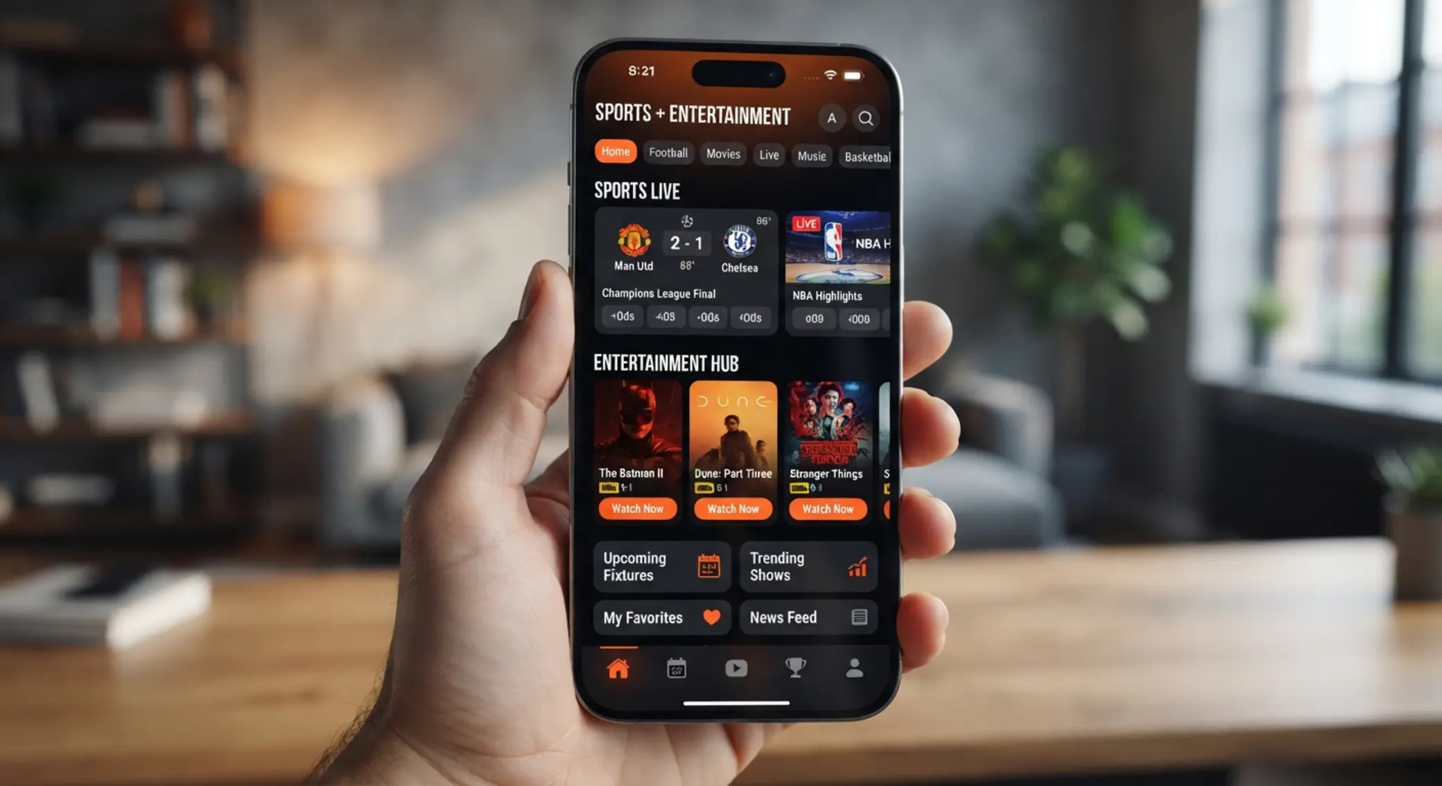 Interfaz general de la app Betano en un smartphone