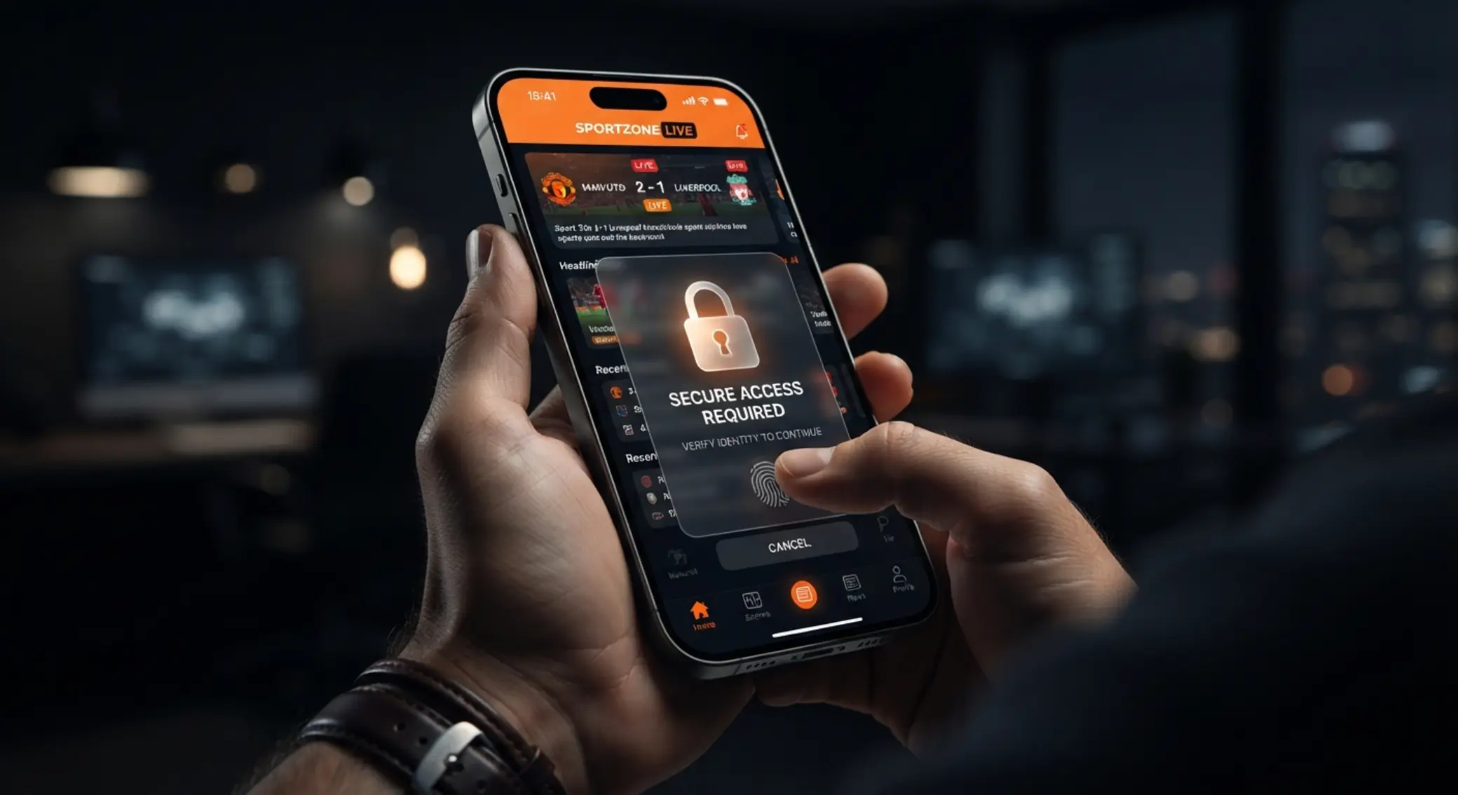 Seguridad en Betano App para iOS iPhone con icono de seguridad al usar la app de Betano